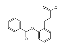 2-(3-chloro-3-oxopropyl)phenyl benzoate结构式