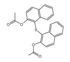bis-(2-acetoxy-[1]naphthyl)-sulfide结构式