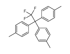 1-methyl-4-[2,2,2-trifluoro-1,1-bis(4-methylphenyl)ethyl]benzene结构式