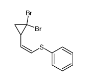 [(Z)-2-(2,2-Dibromo-cyclopropyl)-vinylsulfanyl]-benzene结构式