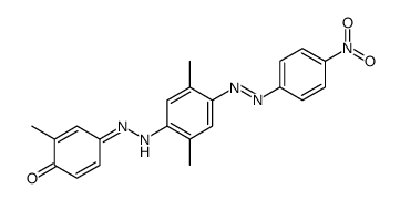 4-[[2,5-dimethyl-4-[(4-nitrophenyl)azo]phenyl]azo]-o-cresol structure