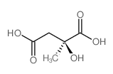 (S)-2-HYDROXY-2-METHYLSUCCINIC ACID structure