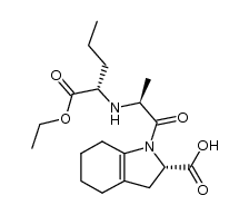 (2S)-1-{(2S)-2-[(1S)-1-(Ethoxycarbonyl)butylamino]propionyl}-2,3,4,5,6,7-hexahydro-1H-indole-2-carboxylic acid结构式