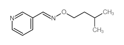 3-吡啶乙醛肟邻异戊烷基酯结构式