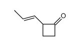 (E)-2-(1-PROPENYL)CYCLOBUTANONE结构式