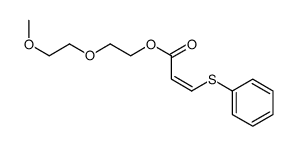 2-(2-methoxyethoxy)ethyl 3-phenylsulfanylprop-2-enoate Structure