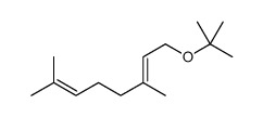 (E)-1-(1,1-dimethylethoxy)-3,7-dimethylocta-2,6-diene结构式