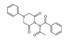 N-acetyl-N-(2,6-dioxo-4-phenylpiperazin-1-yl)benzamide Structure