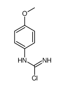 N'-(4-methoxyphenyl)carbamimidoyl chloride Structure