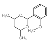1,3-Dioxane,2-(2-methoxyphenyl)-4,6-dimethyl-结构式