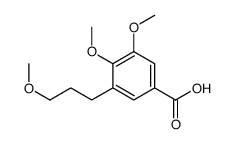 3,4-dimethoxy-5-(3-methoxypropyl)benzoic acid结构式