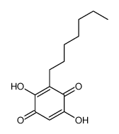 3-庚基-2,5-二羟基-[1,4]苯醌结构式