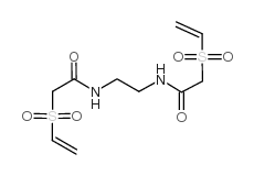 N,N'-双(乙烯基磺酰乙酰基)乙二胺结构式