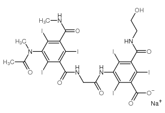 碘克沙酸钠结构式