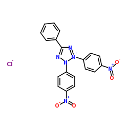 2,3-双(4-硝基苯基)-5-苯基四氮唑氯水合物结构式