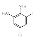 4-Chloro-2-iodo-6-methylaniline结构式