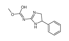 methyl N-(5-phenyl-4,5-dihydro-1H-imidazol-2-yl)carbamate结构式
