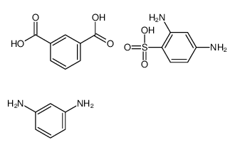 benzene-1,3-diamine,benzene-1,3-dicarboxylic acid,2,4-diaminobenzenesulfonic acid Structure