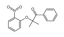 2-methyl-2-(2-nitrophenoxy)-1-phenylpropan-1-one结构式