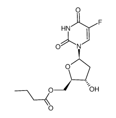 5'-O-butanoyl-5-fluoro-2'-deoxyuridine Structure