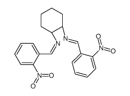 1-(2-nitrophenyl)-N-[(1R,2R)-2-[(2-nitrophenyl)methylideneamino]cyclohexyl]methanimine结构式