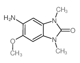 5-氨基-6-甲氧基-1,3-二甲基-1,3-二氢-苯并咪唑-2-酮结构式