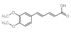 2,4-Pentadienoic acid,5-(3,4-dimethoxyphenyl)- Structure
