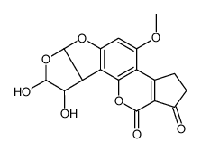 aflatoxin B1 8,9-dihydrodiol结构式