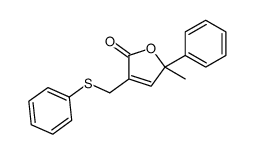 5-methyl-5-phenyl-3-(phenylsulfanylmethyl)furan-2-one结构式