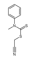 甲基(苯基)氨基二硫代甲酸氰甲酯结构式