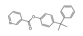 p-cumylphenyl nicotinate Structure