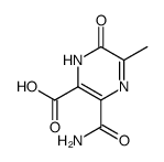 3-carbamoyl-1,6-dihydro-5-methyl-6-oxo-2-pyrazinecarboxylic acid Structure