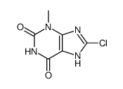 3-methyl-8-chloroxanthine结构式