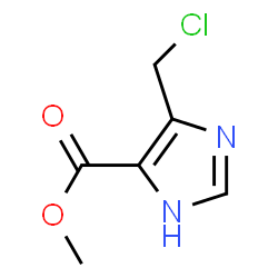 1H-Imidazole-4-carboxylic acid,5-(chloromethyl)-,methyl ester structure