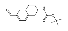 (6-formyl-1,2,3,4-tetrahydro-1H-naphthalen-2-yl)-carbamic acid tert-butyl ester Structure