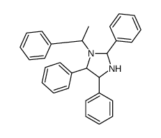 2,4,5-triphenyl-1-(1-phenylethyl)imidazolidine结构式