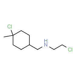Cyclohexanemethylamine, 4-chloro-N-(2-chloroethyl)-4-methyl- (8CI) Structure