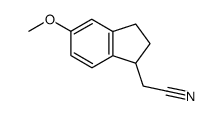 2-(5-methoxy-2,3-dihydro-1H-inden-1-yl)acetonitrile Structure