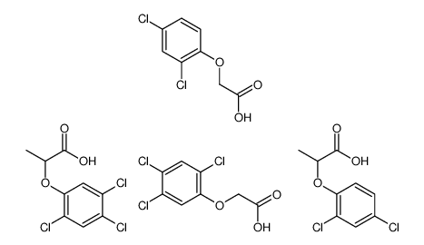 2-(2,4-dichlorophenoxy)acetic acid,2-(2,4-dichlorophenoxy)propanoic acid,2-(2,4,5-trichlorophenoxy)acetic acid,2-(2,4,5-trichlorophenoxy)propanoic acid结构式