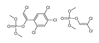 [(Z)-2-chloro-1-(2,4,5-trichlorophenyl)ethenyl] dimethyl phosphate,2,2-dichloroethenyl dimethyl phosphate Structure