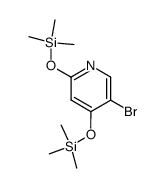 5-bromo-2,4-bis((trimethylsilyl)oxy)pyridine结构式