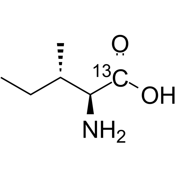L-异亮氨酸 1-13C结构式