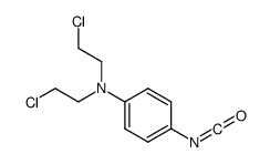 N,N-bis(2-chloroethyl)-4-isocyanatoaniline结构式