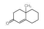 4A-甲基-4,4a,5,6,7,8-六氢-3H-萘-2-酮结构式