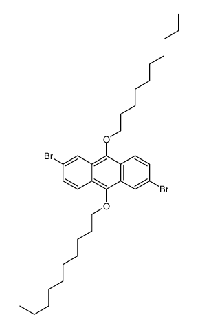 2,6-dibromo-9,10-didecoxyanthracene结构式
