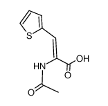 (Z)-2-Acetylamino-3-(2-thienyl)-2-propenoic acid Structure