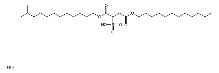 ammonium 1,4-diisotridecyl sulphonatosuccinate structure
