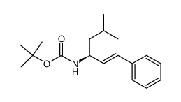 [(S,E)-3-methyl-1-styrylbutyl]carbamic acid tert-butyl ester结构式