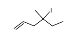 4-iodo-4-methyl-hex-1-ene结构式