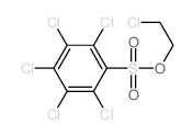 1,2,3,4,5-pentachloro-6-(2-chloroethoxysulfonyl)benzene结构式